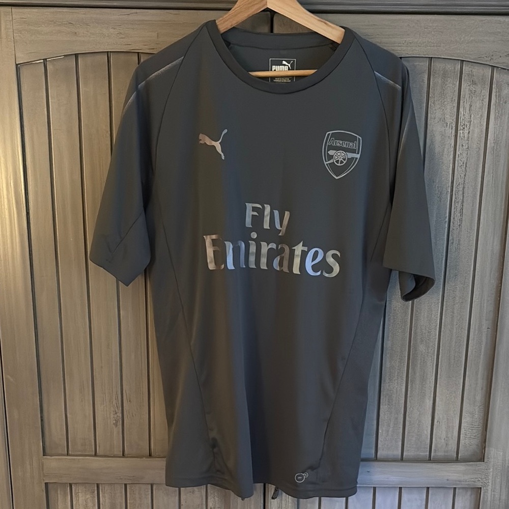 Arsenal Puma Dark Gray Soccer Jersey